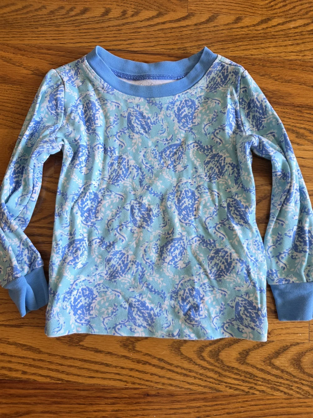 Lilly Pulitzer Blue Paisley Kids Two-Piece Pajama Set
